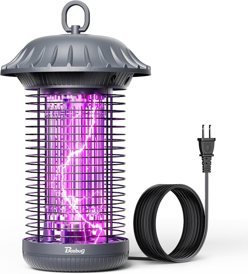 Buzbug LED Bug Zapper Indoor Outdoor, Up to 50,000 Hrs Lifespan Lamps, 6.5ft Power Cord, High-Voltage, Mosquito Zapper, Fly Trap Mosquito Trap, Fly Killer Fly Zapper -MO008C (Pewter) - Image 1
